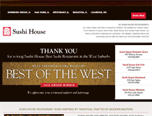 Tablet Screenshot of mysushihouse.com